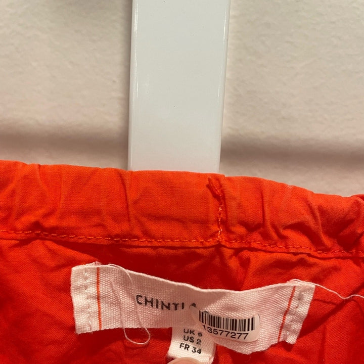 Chinti & Parker Red Tie Waist Dress Size 2