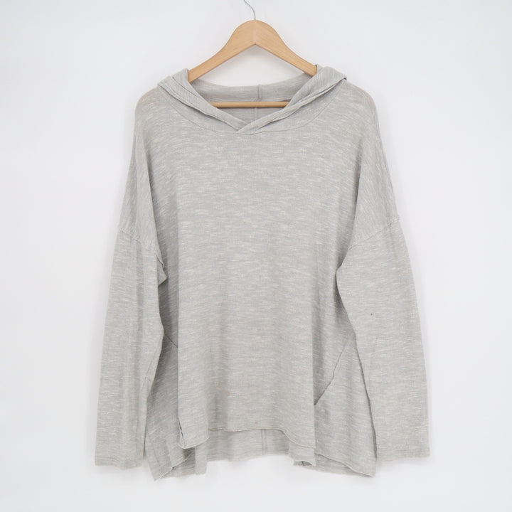 American Eagle Outfitters Soft & Sexy Plush Hoodie Womens Large Gray Long Sleeve