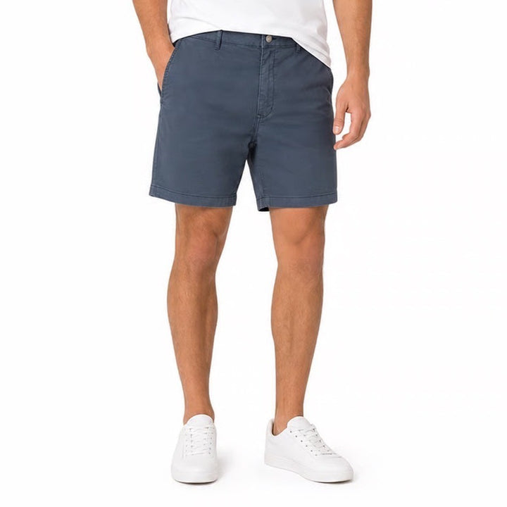 Flint and Tinder Shorts Mens 36 Chino Navy Blue 6 Inch Inseam Stretch Excellent