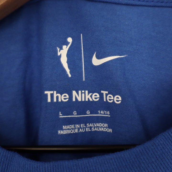 Nike Chicago Sky Angel Reese #5 Skytown Rebel Edition Blue Youth Large T-Shirt