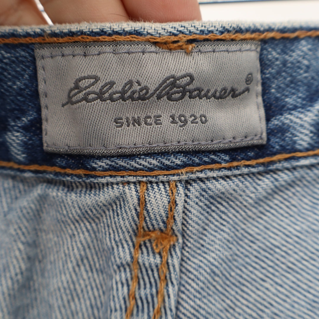 Eddie Bauer Mens Blue Denim Shorts Size 40 Relaxed Fit 100% Cotton Medium Wash