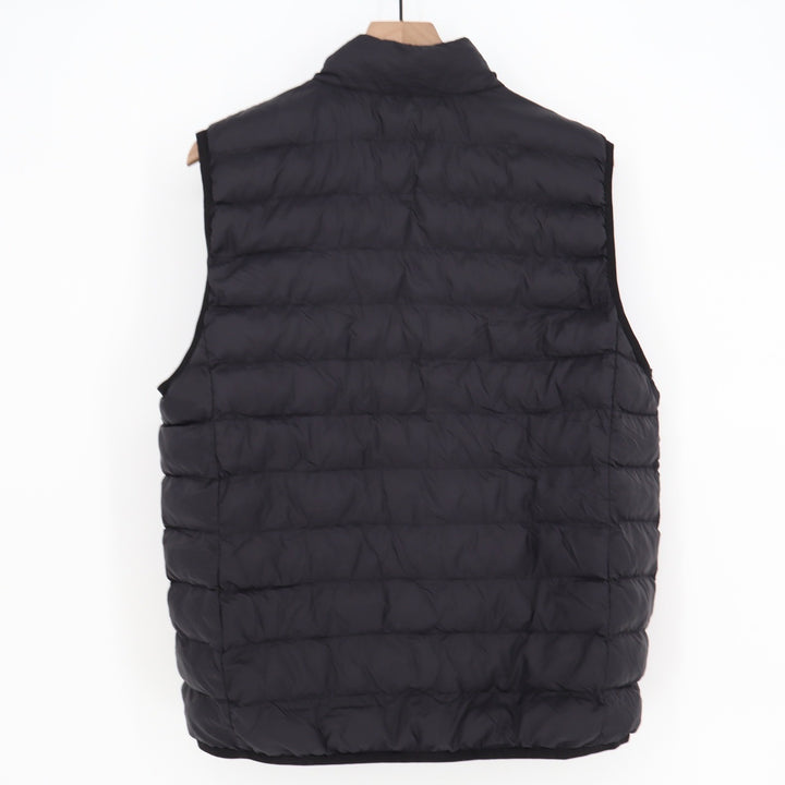 32 Degrees Heat Mens Puffer Vest Black Quilted Full Zip Size M