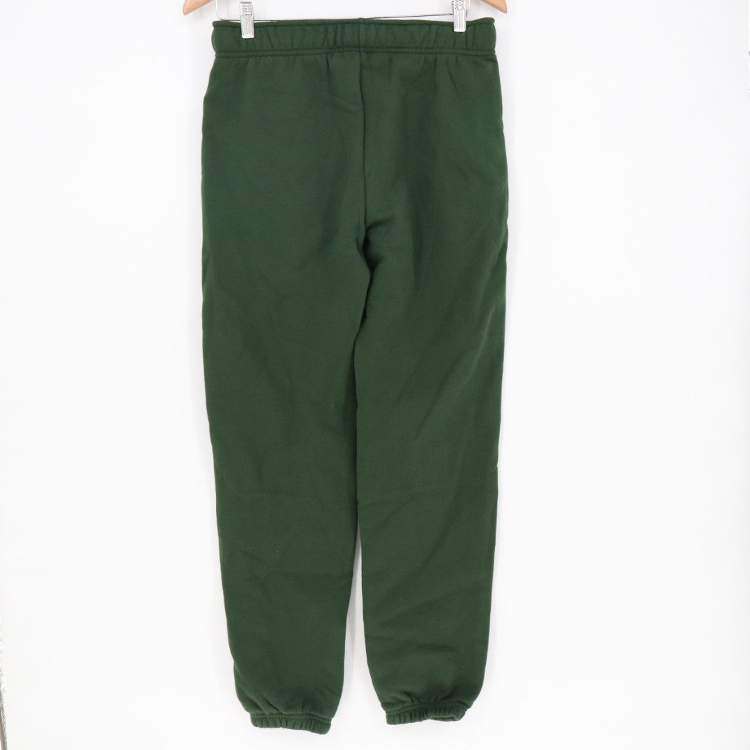 American Giant Sweatpants Womens XS Green Cotton Fleece Drawstring Wasit Tapered