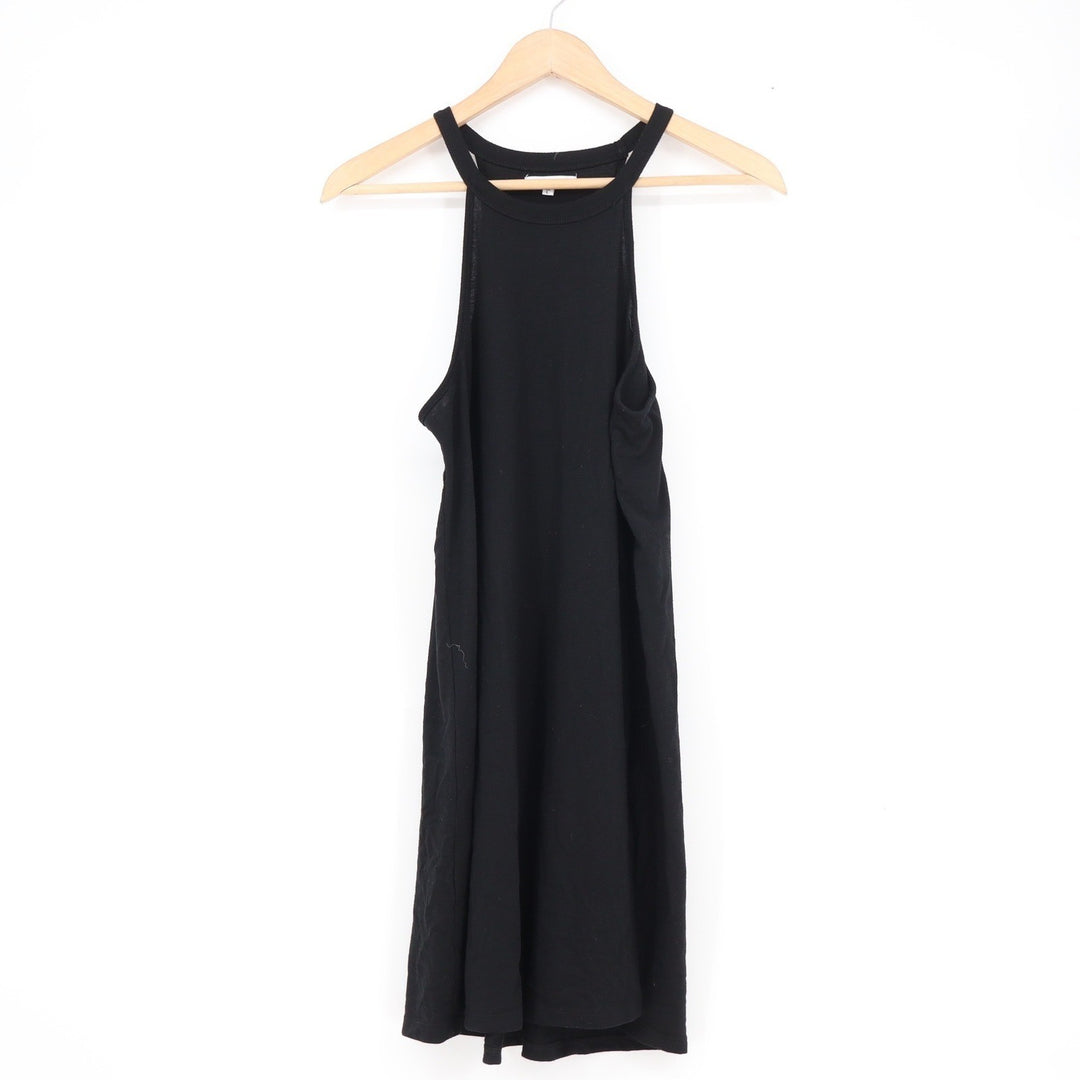 Z Supply Black High Neck Racerback Tank Mini Dress Womens Large