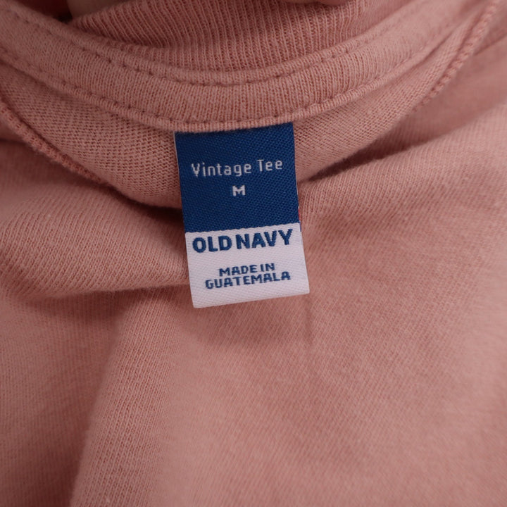Old Navy Vintage Tee Rose Pink Cotton Short Sleeve Relaxed Boxy T-Shirt Mens M