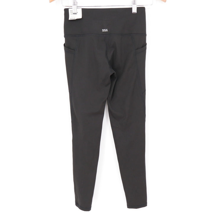 DSG Womens Momentum 7/8 Tight Pure Black High Rise Leggings XS NEW