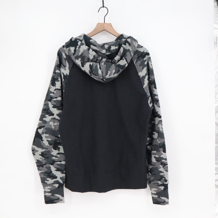 American Giant Classic Hoodie Womens Large Black Camo Raglan Sleeve Full Zip