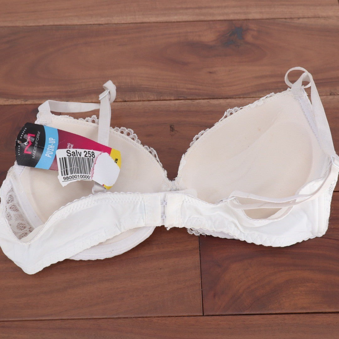 Maidenform Love the Lift Push Up Bra White Floral Lace Underwire DM9900 36C