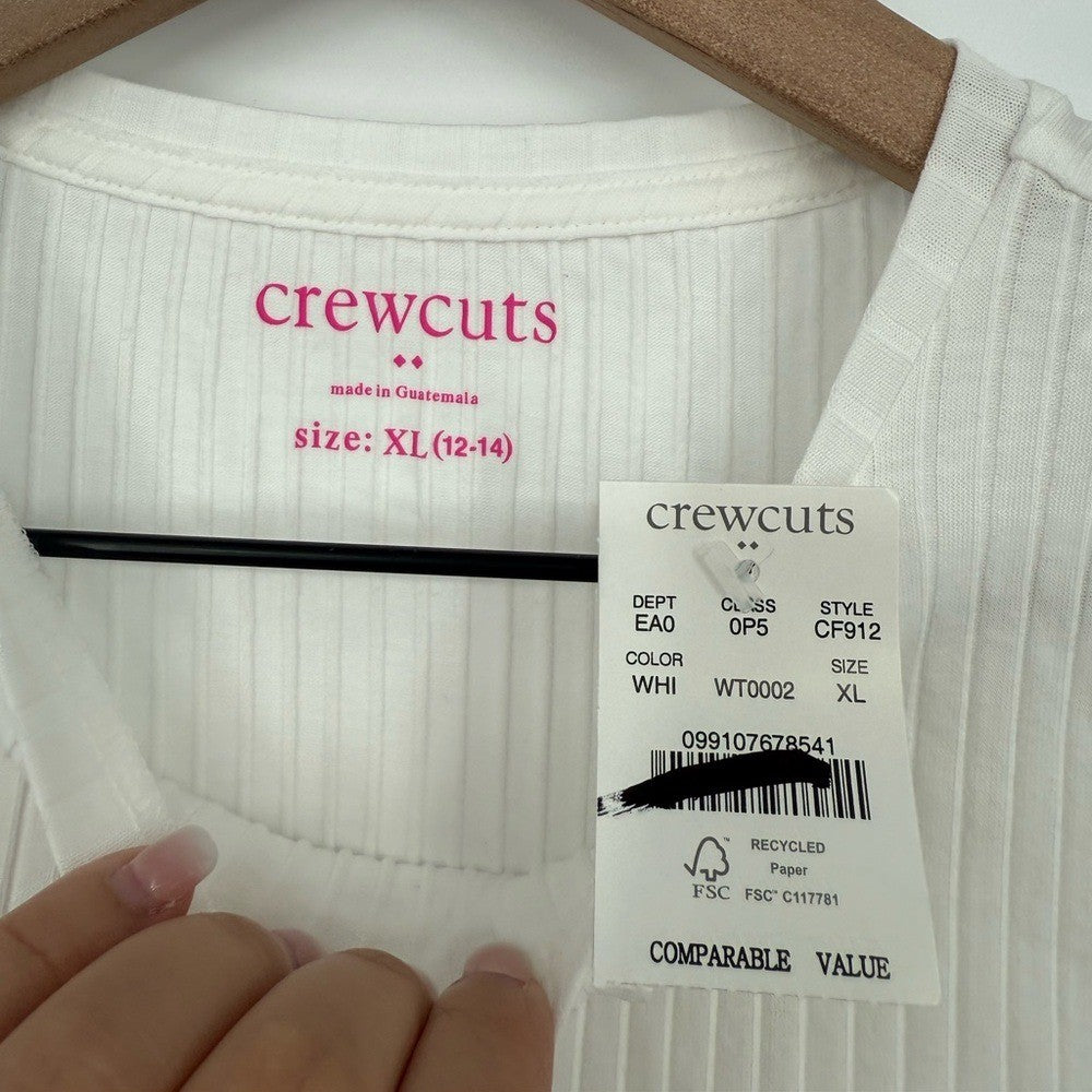 J.Crew Crewcuts Girl's Side-Ruched Tee Size XL (12-14)