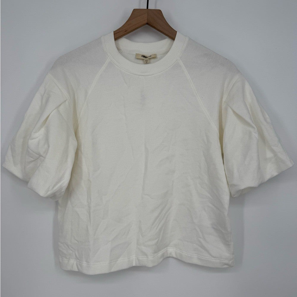 Madewell Puff-Sleeve Sweatshirt Tee Size XXS