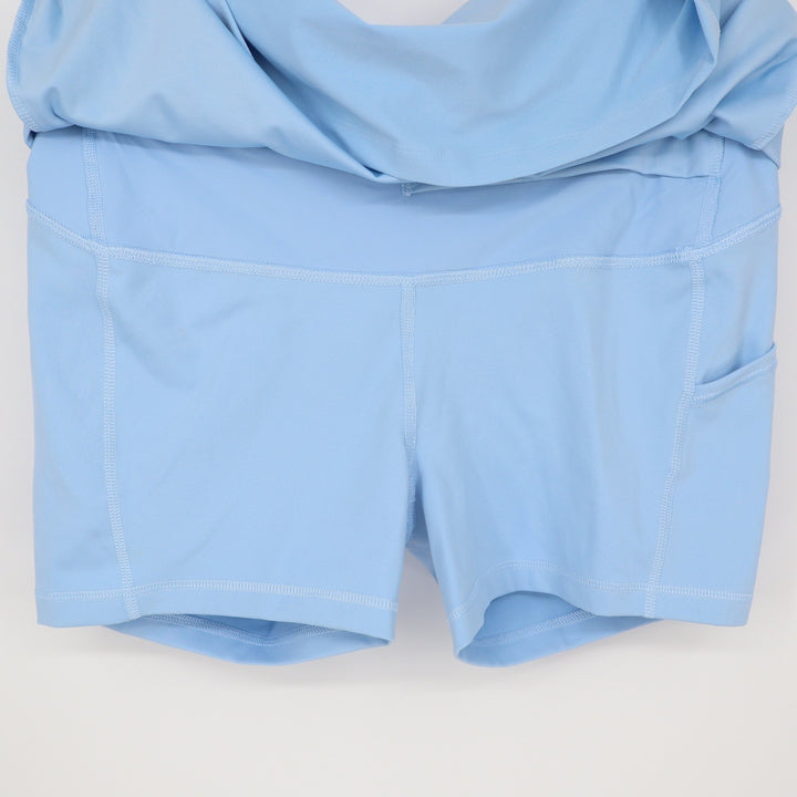 Nike Womens Dri-FIT Golf Skort Light Blue Athletic Skirt Size L NEW