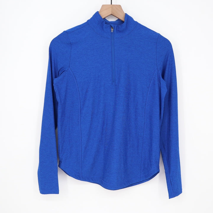 DSG Girls Movement LS 1/4 Zip Royal Blue Heather Pullover Size XL 16