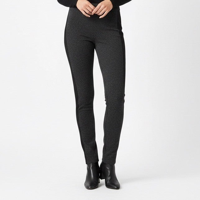 Kenneth Cole New York Pants Women 0 Gray Black Two Tone Slim Leg Career Side Zip