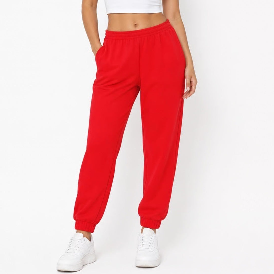 Universal Thread Womens XL Red High Rise Jogger Sweatpants Cotton Blend