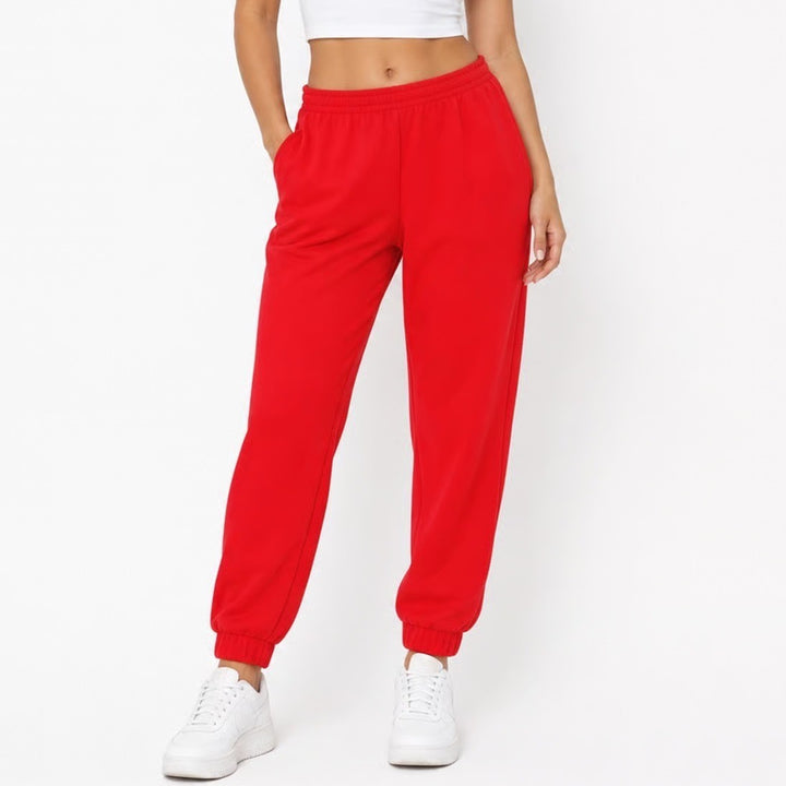 Universal Thread Womens XL Red High Rise Jogger Sweatpants Cotton Blend