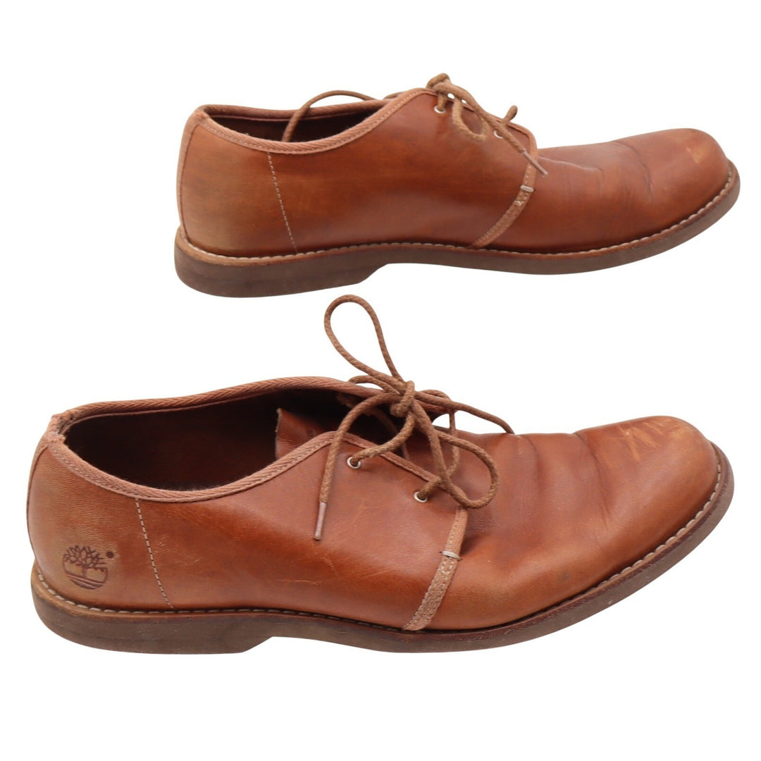 Timberland Oxford Mens Earthkeepers Brown Anti-Fatigue Leather Casual Good