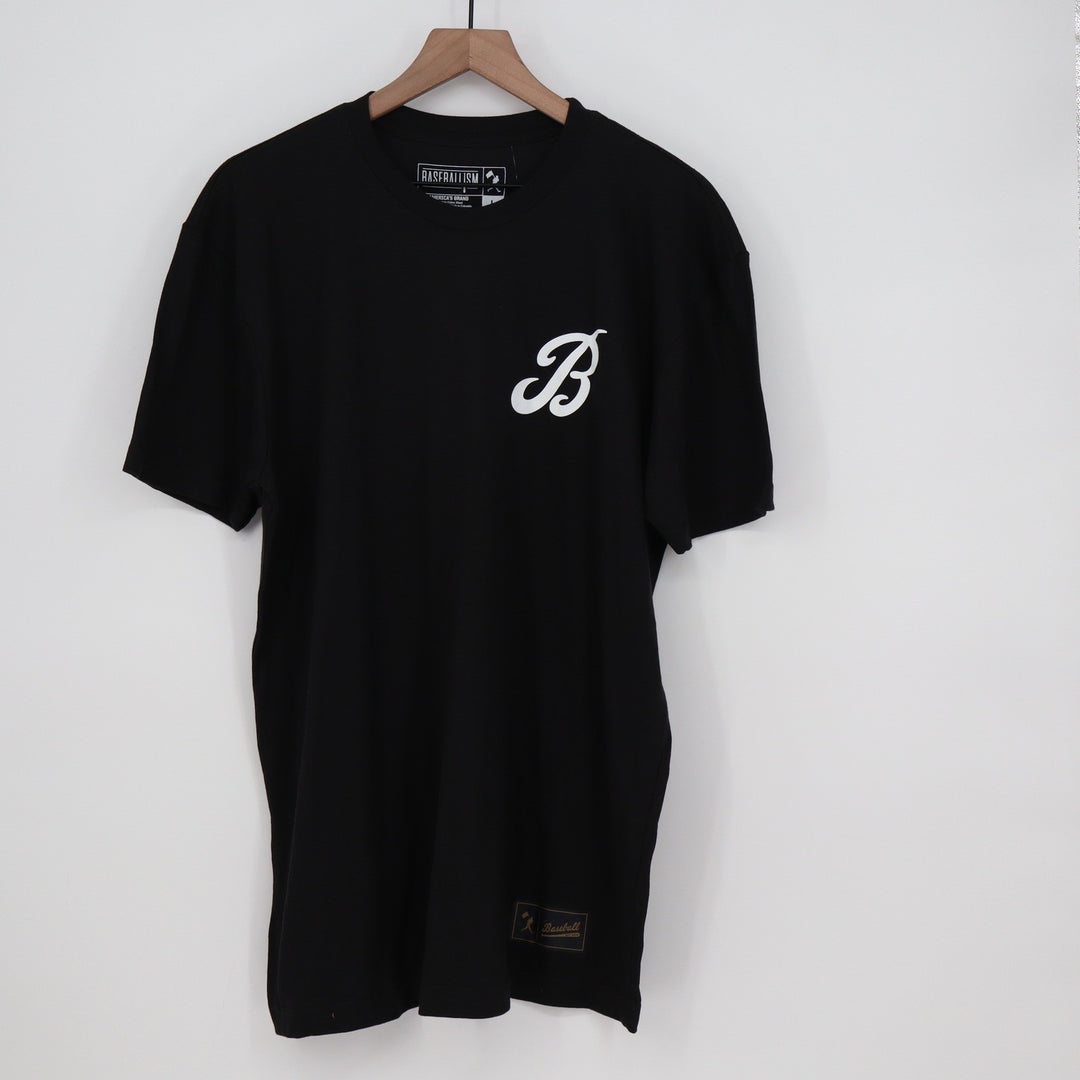 Baseballism Mens The Bat Bros Graphic T-Shirt Black Large BB-FM-L-BScript-Mens