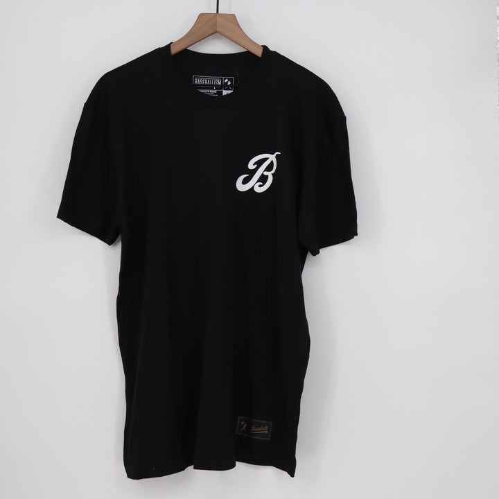 Baseballism Mens The Bat Bros Graphic T-Shirt Black Large BB-FM-L-BScript-Mens