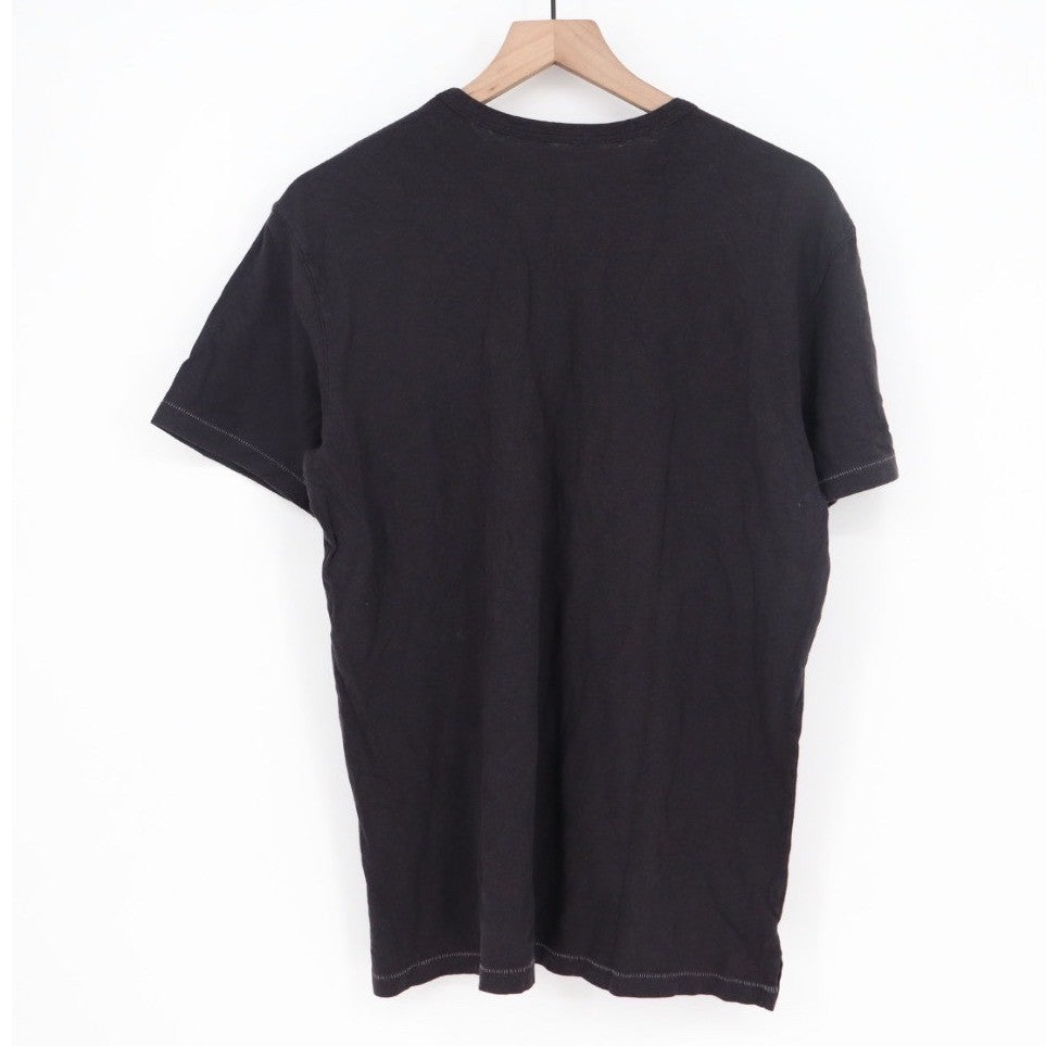 AMERICAN GIANT Mens Black Organic Cotton Hemp T Shirt Size M Made in USA