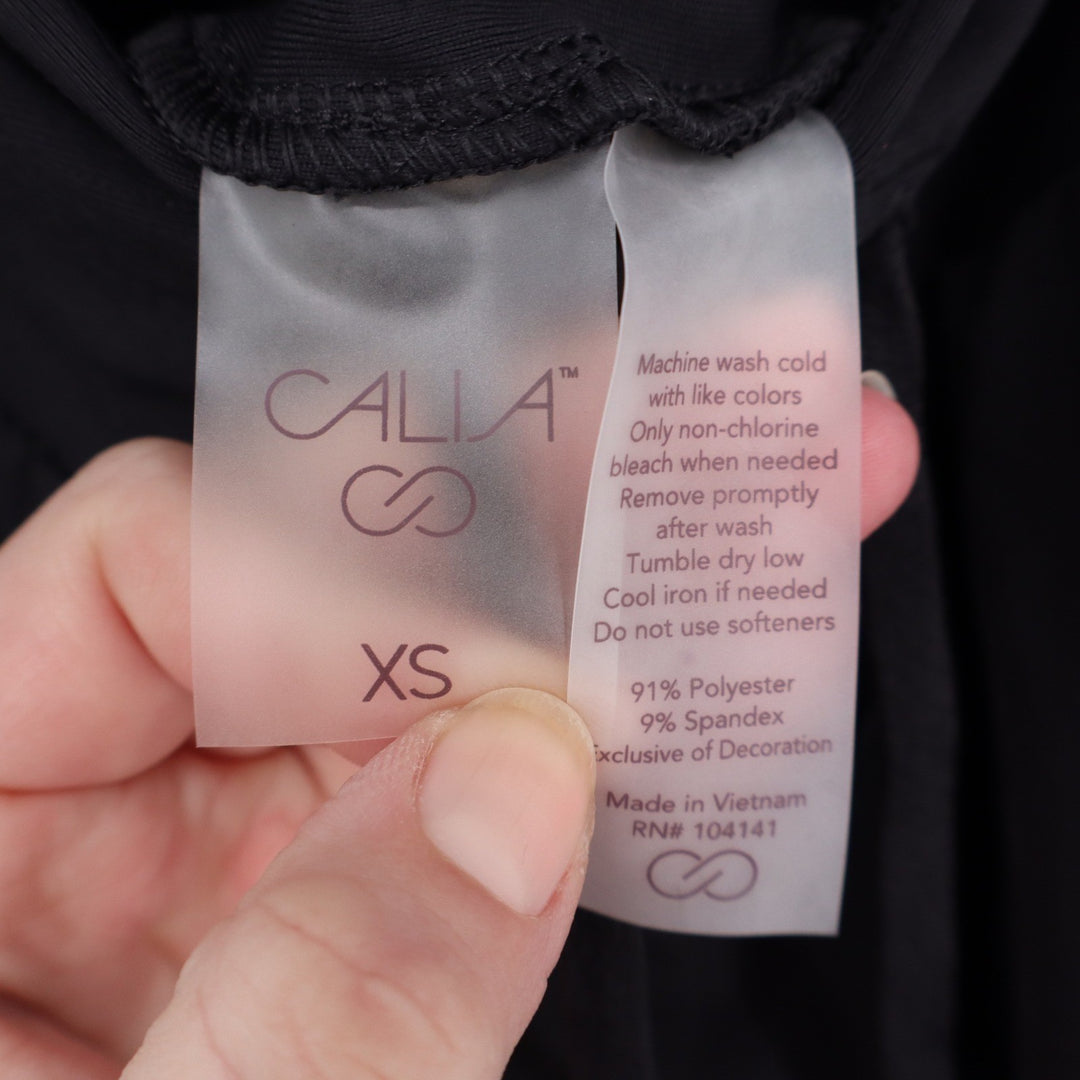 CALIA TrueLight Cargo Jogger Pants Womens XS Pure Black New