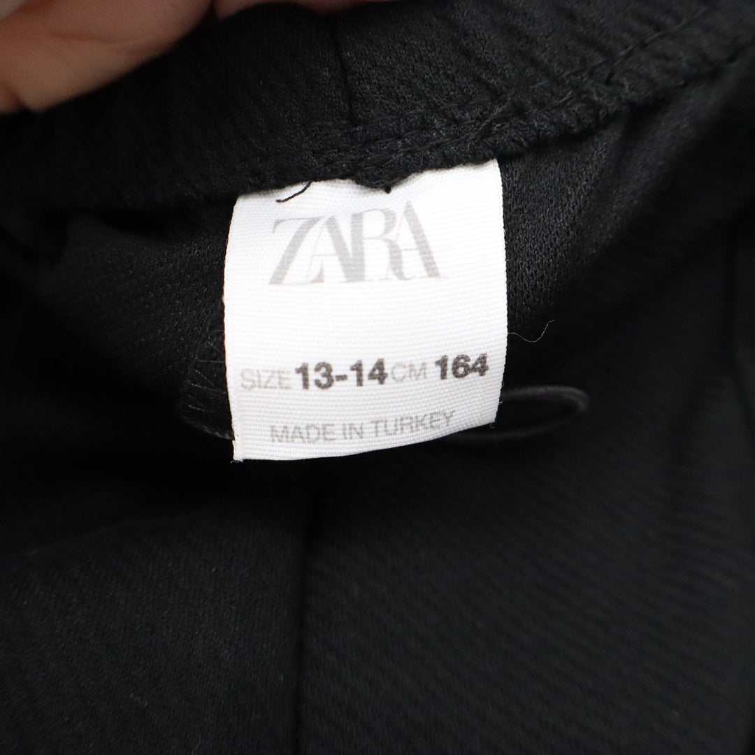 Zara Girls Black Parachute Jogger Pants Elastic Waist Size 13-14