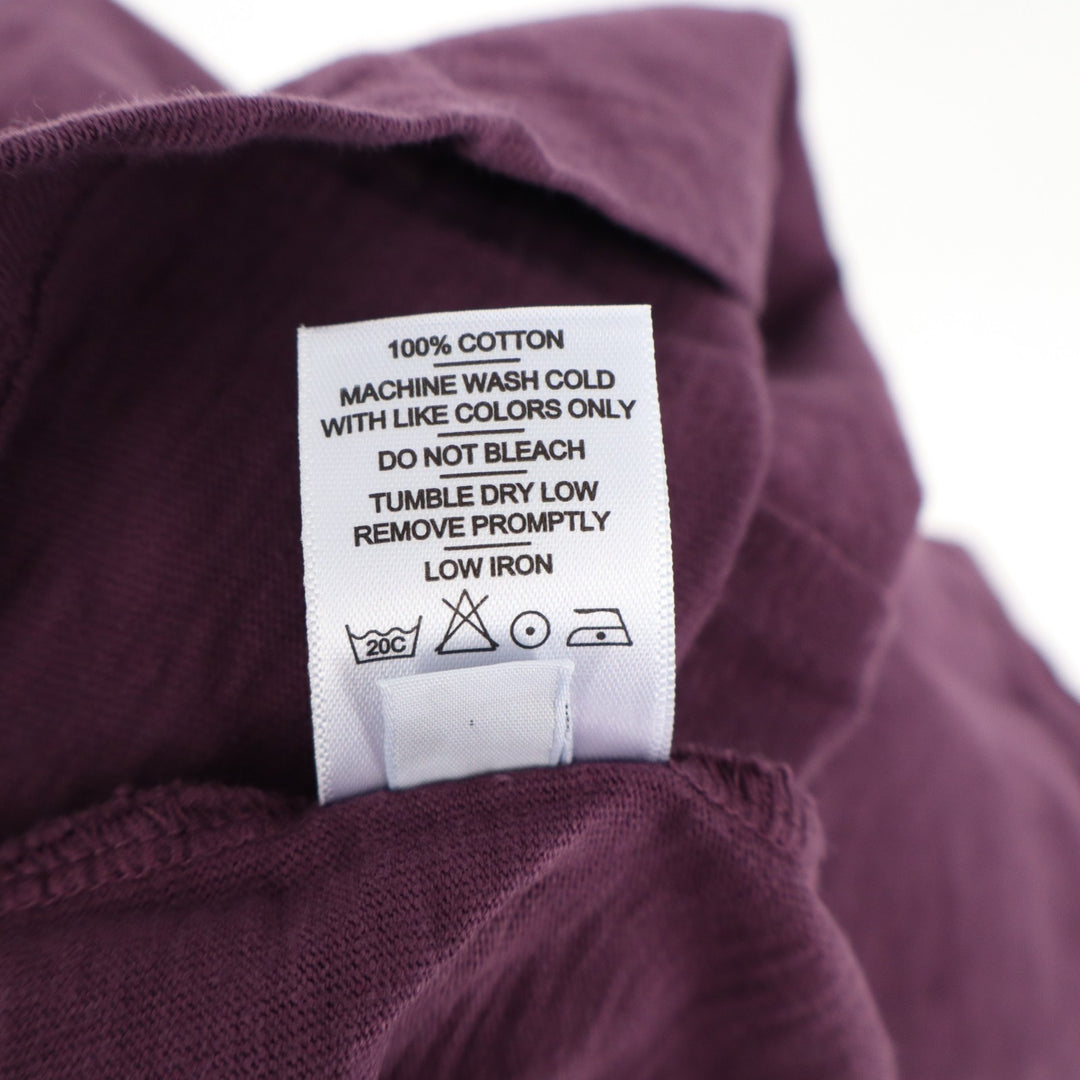 American Giant Premium Slub T-Shirt Men XL Purple Cotton Short Sleeve Crew Neck