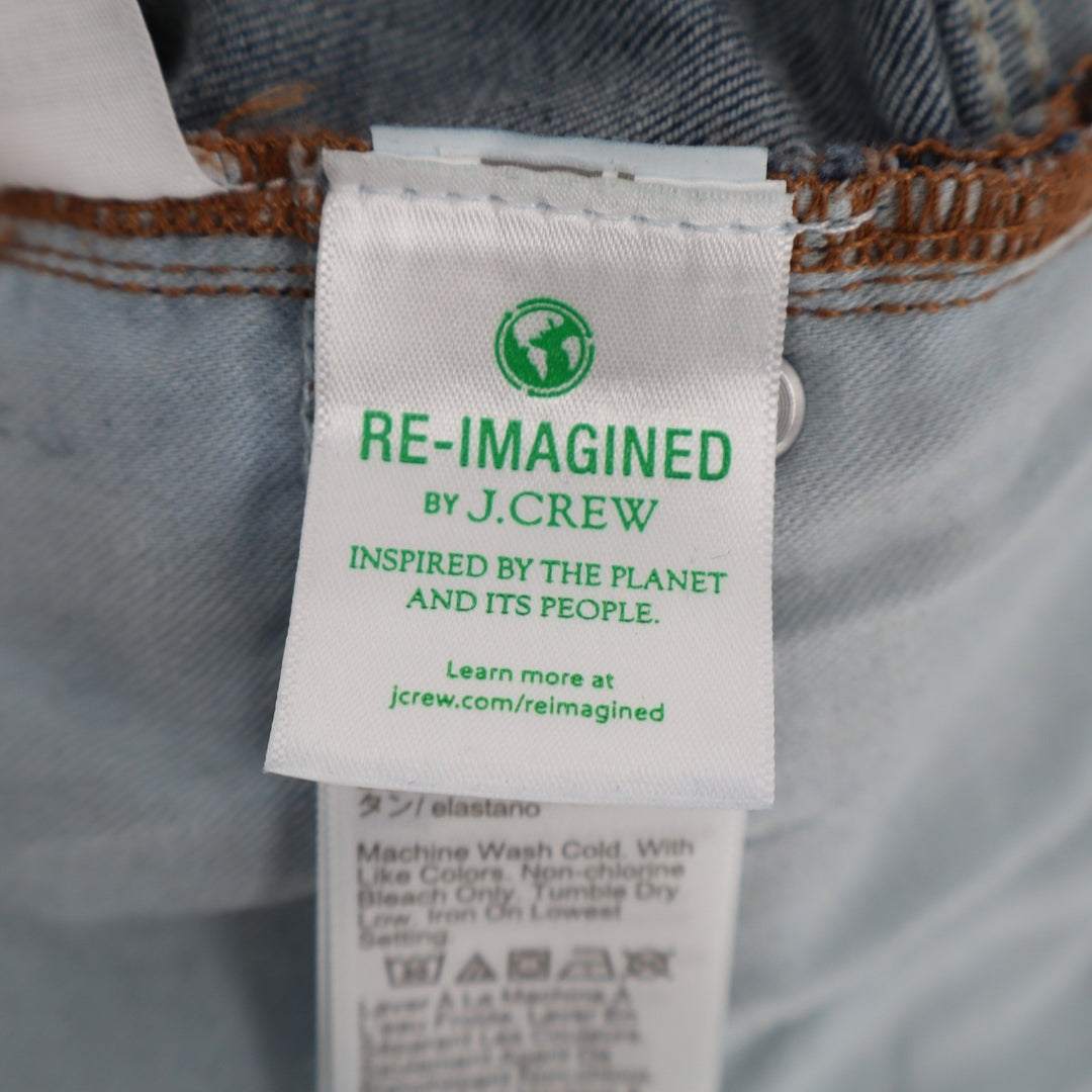 J.Crew Re-Imagined Skinny Jeans Dark Wash Blue Denim Size 34 High Rise Stretch