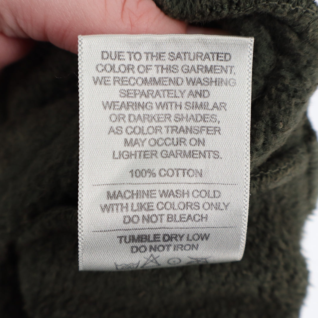 American Giant American Vintage Hoodie Unisex M Deep Olive Mineral Wash Fleece