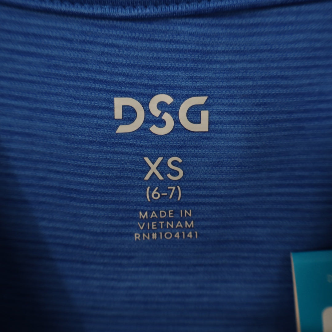 DSG Boys Movement Tee Team Royal Blue Heather XS 6-7 Moisture Wicking Shirt NEW