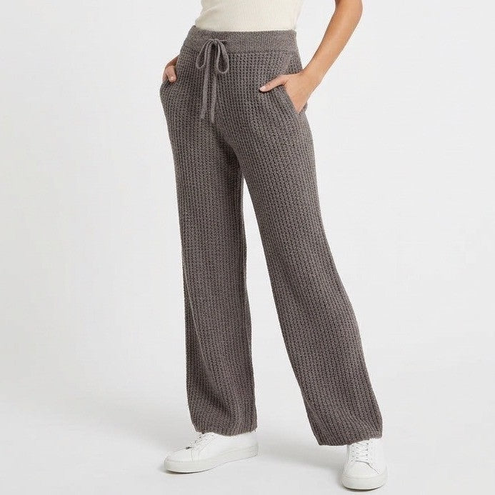 State of Day Intimates Pajama Pants Womens Small Gray Chunky Knit Sleepwear