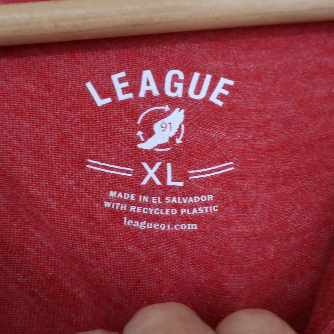 League 91 Saint Josephs Big 5 2023 Champions Red Long Sleeve T-Shirt XL Mens