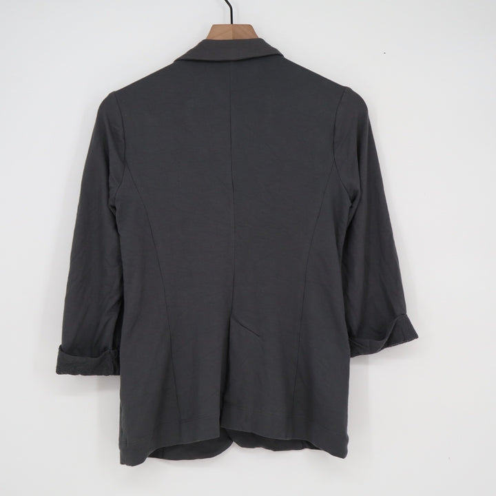 Soft Joie Charcoal Gray Knit Blazer 3/4 Sleeve Womens XS USA Made