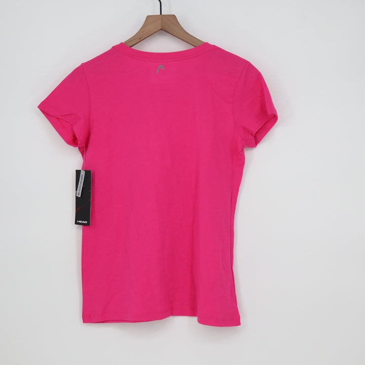 Head Womens Tennis Club Graphic Tee Shirt Proud Pink Small NEW