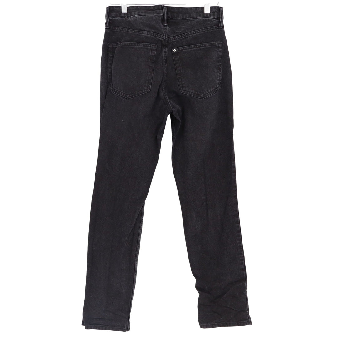 H&M &Denim Vintage Straight High Waist Jeans Faded Black Size 6