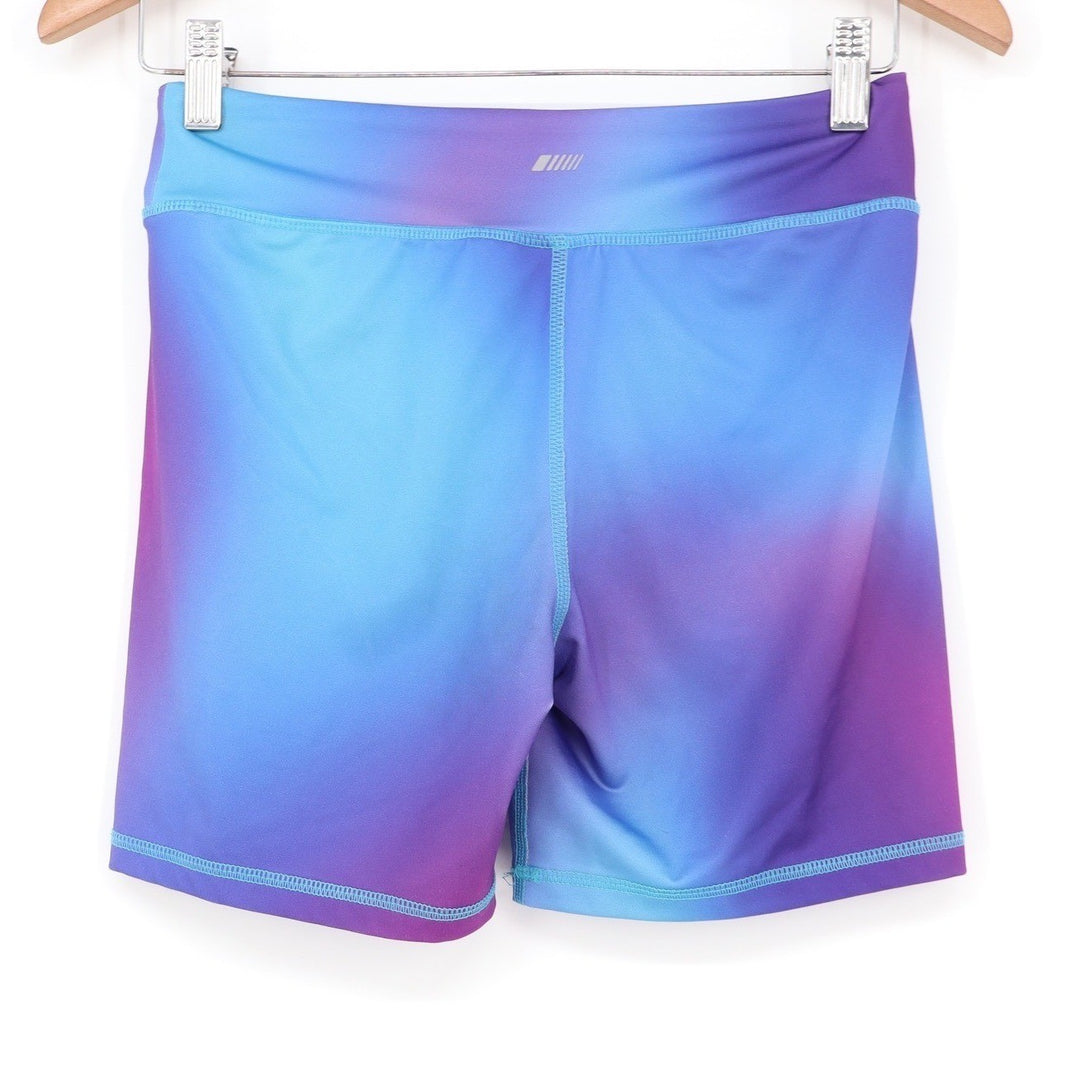 Amazon Essentials Girls XXL 14-16 Blue Purple Ombre Athletic Bike Shorts