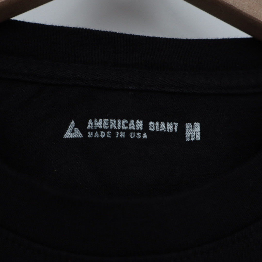 American Giant Classic Crew Neck T Shirt Black Made in USA Size M