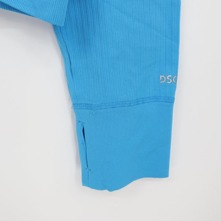 DSG Momentum Seamless 1/4 Zip Pullover Aqua Blue Womens XXL