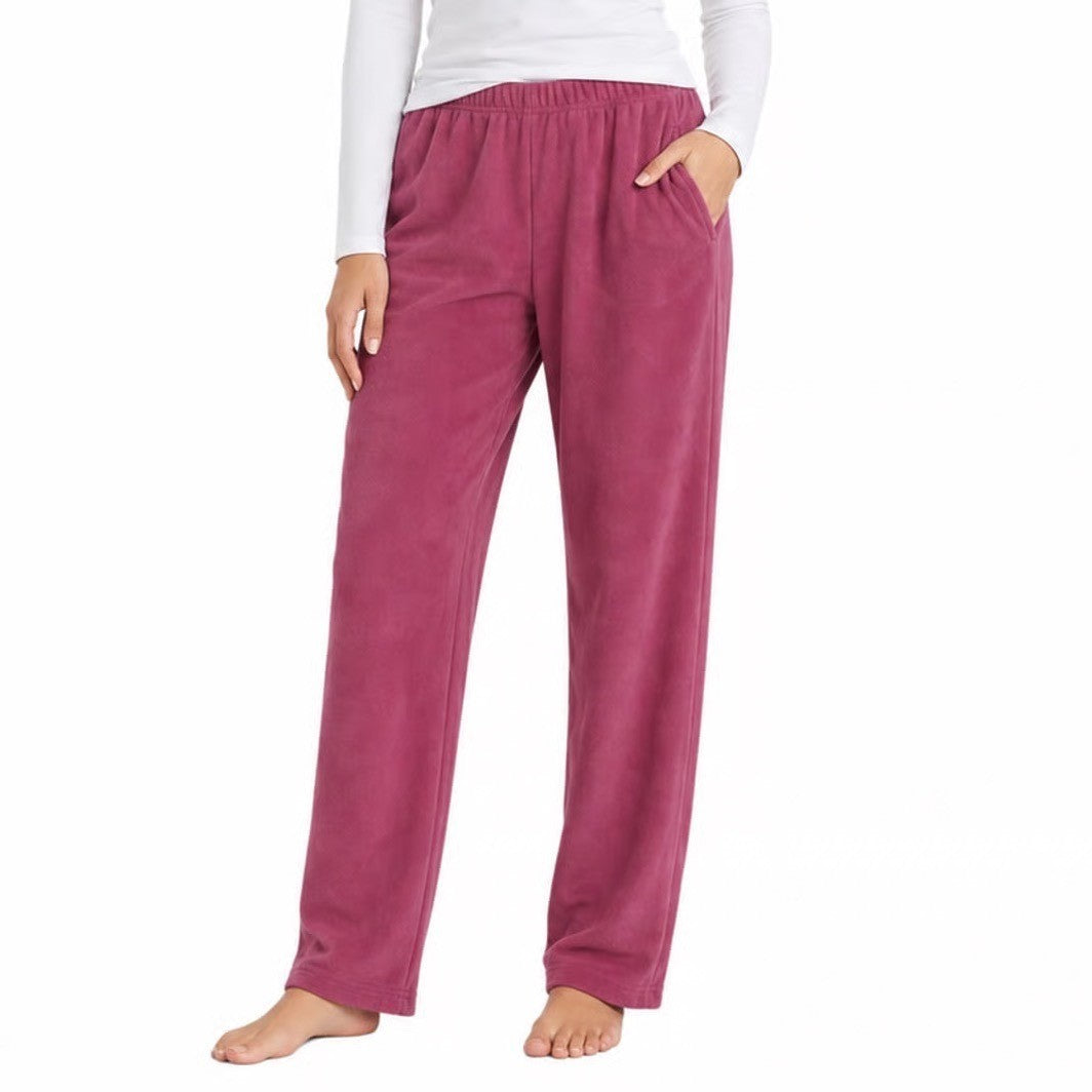 Unbranded Raspberry Pink Fleece Plush Lounge Pajama Pants Size M