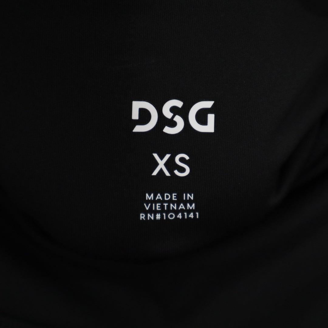 DSG Womens Activate 7/8 Leggings Pure Black White Stripe XS NEW