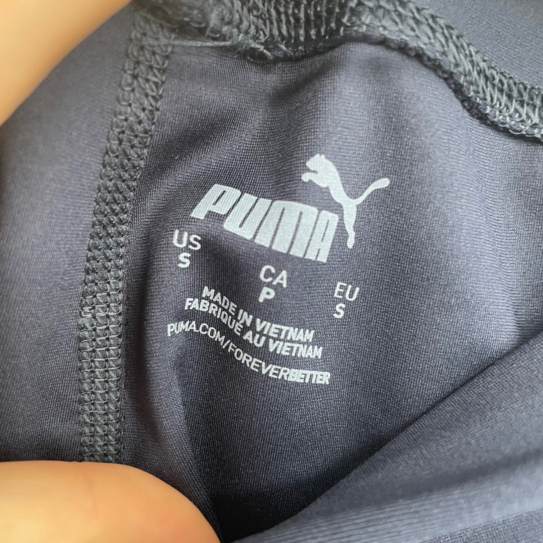 Puma Womens Athletic Shorts Size S Blue Running Training Gym Workout Activewear