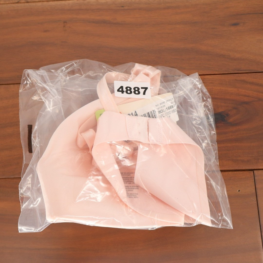 Warners No Side Effects T-Shirt Bra Womens 34B Blush Underarm smoothing Wireless