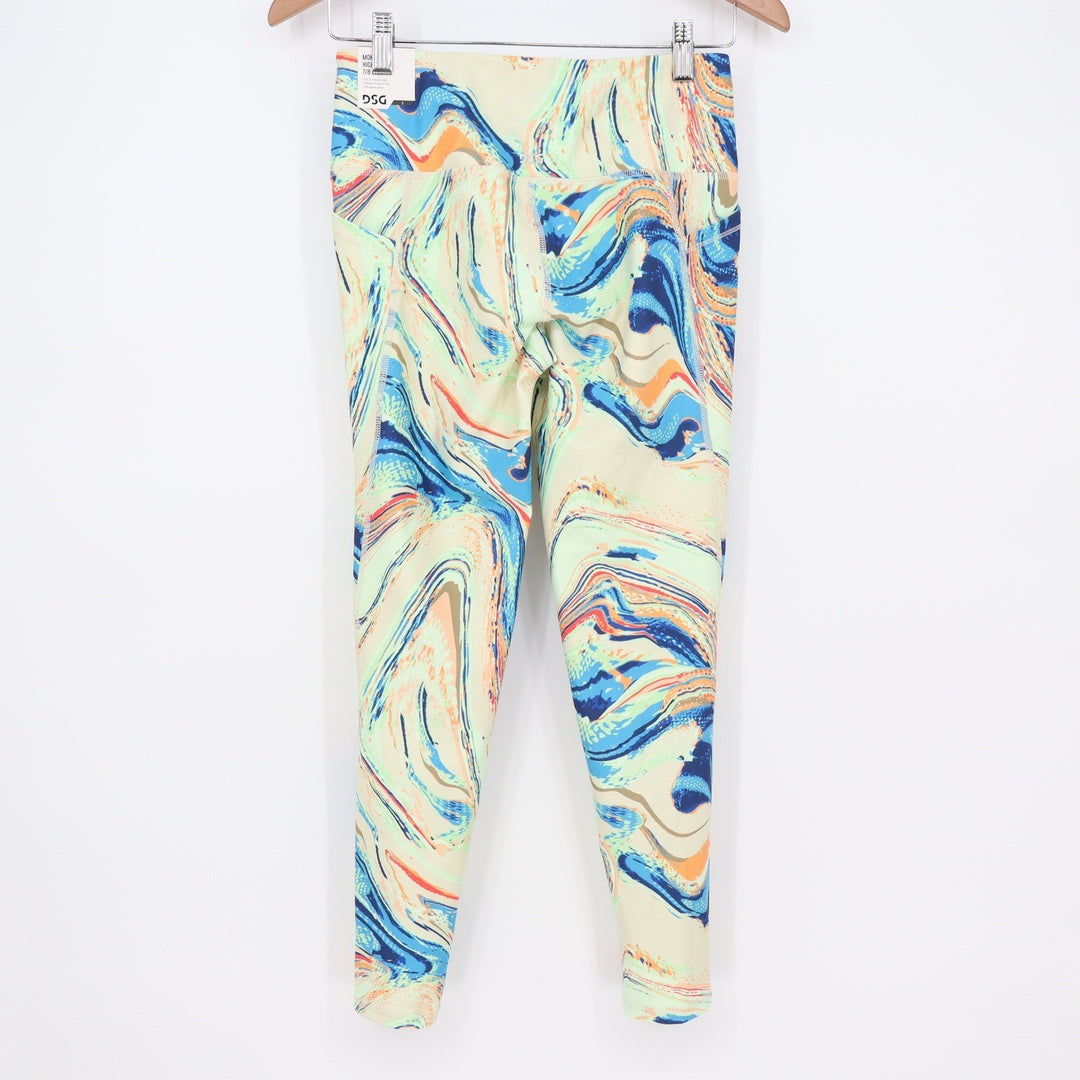 DSG Momentum 7/8 Leggings Womens Small Amped Up Multi Marble Swirl