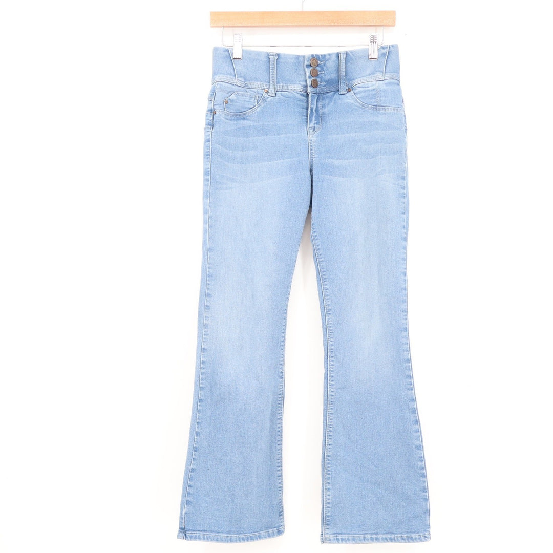 Laurie Felt Silky Curve Boot Cut Jeans Light Wash Blue Vital Stretch SP Petite