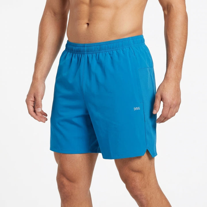 DSG Mens 5" Stride Running Shorts Blue Gleam Medium NWT