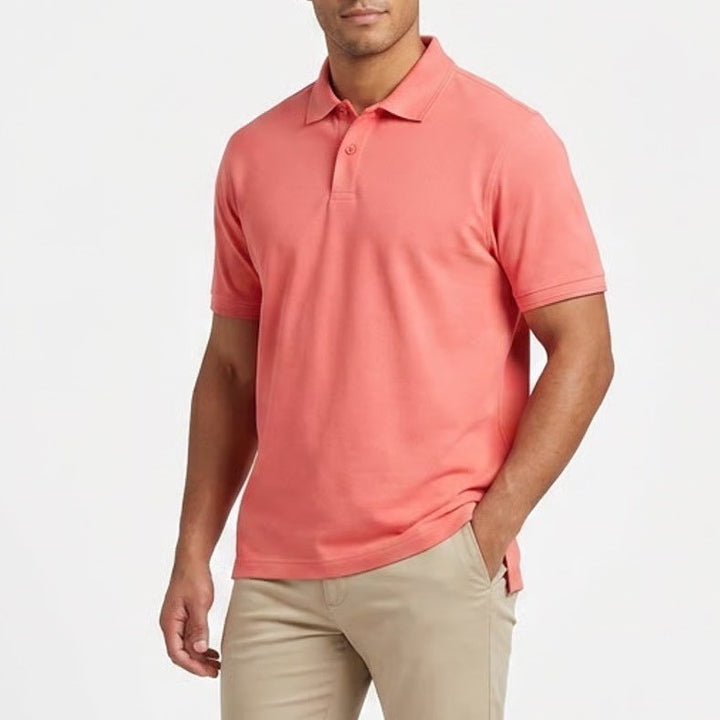 Walter Hagen Mens XXL Pink Rouge Clubhouse Solid Pique Polo Shirt Short Sleeve