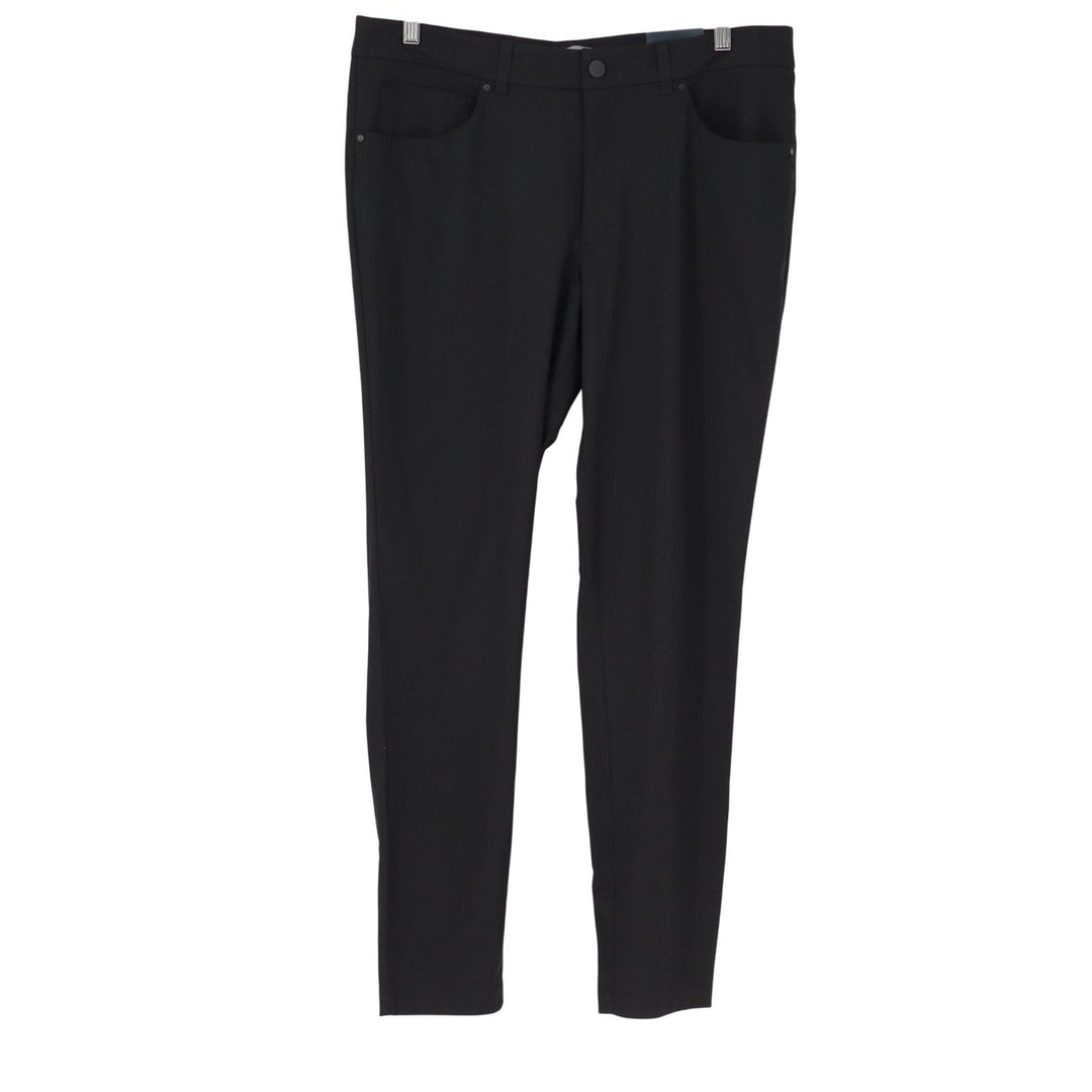 VRST Mens Limitless 5-Pocket Skinny Pants Pure Black W35 L32