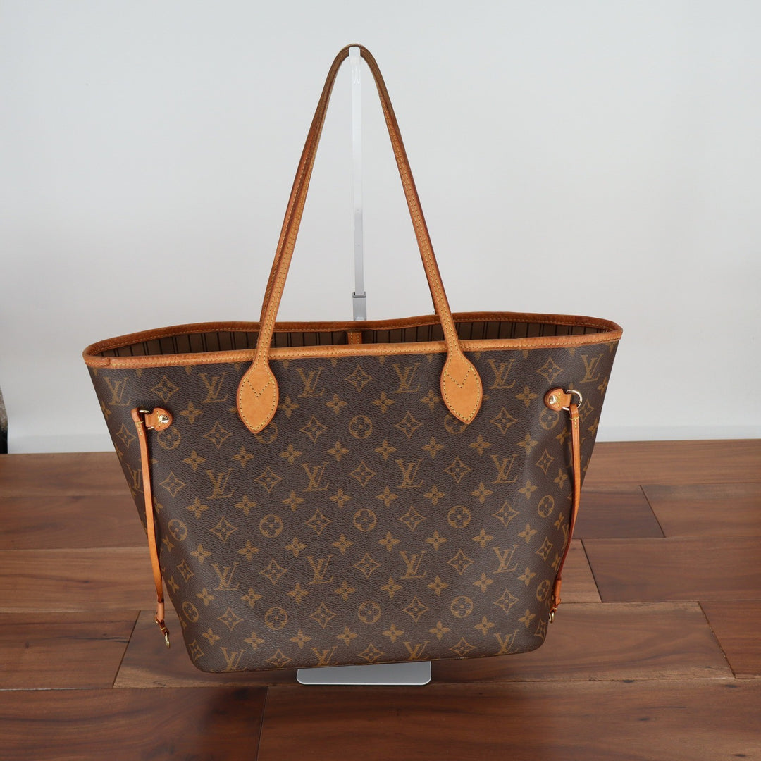 Louis Vuitton Neverfull MM Monogram Canvas Tote Bag Brown M40995