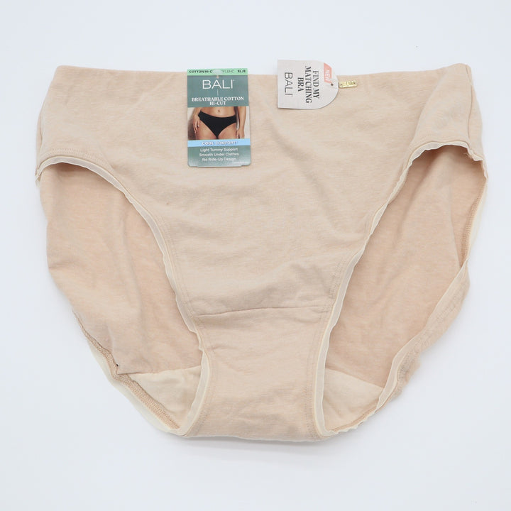 Bali Breathable Cotton Hi-Cut Panty Nude Beige DFLEHC XL 8 New