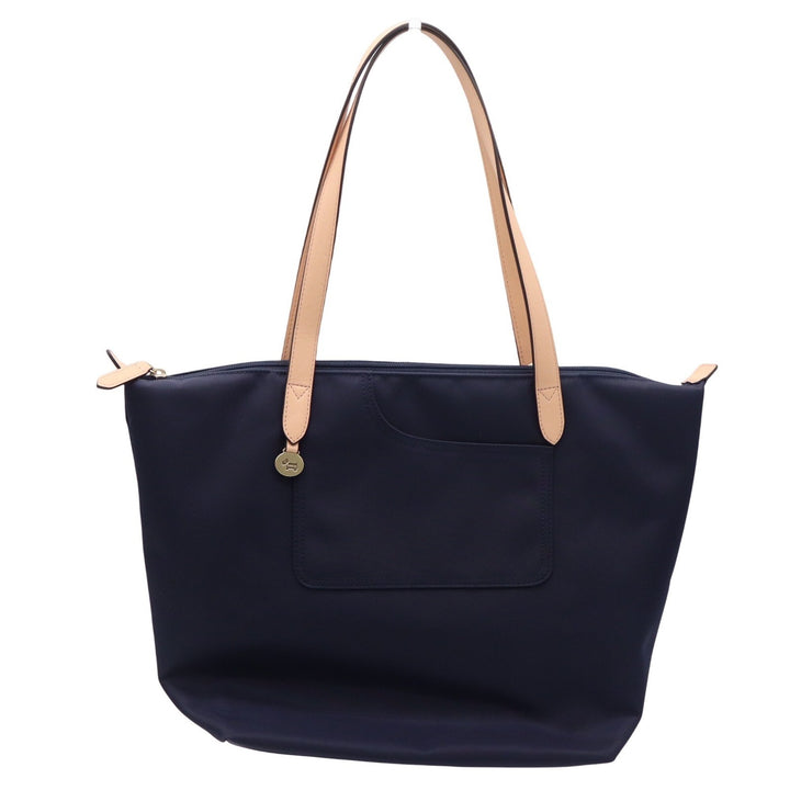 Radley London Pocket Essentials Ziptop Tote Dark Blue Nylon Leather Trim