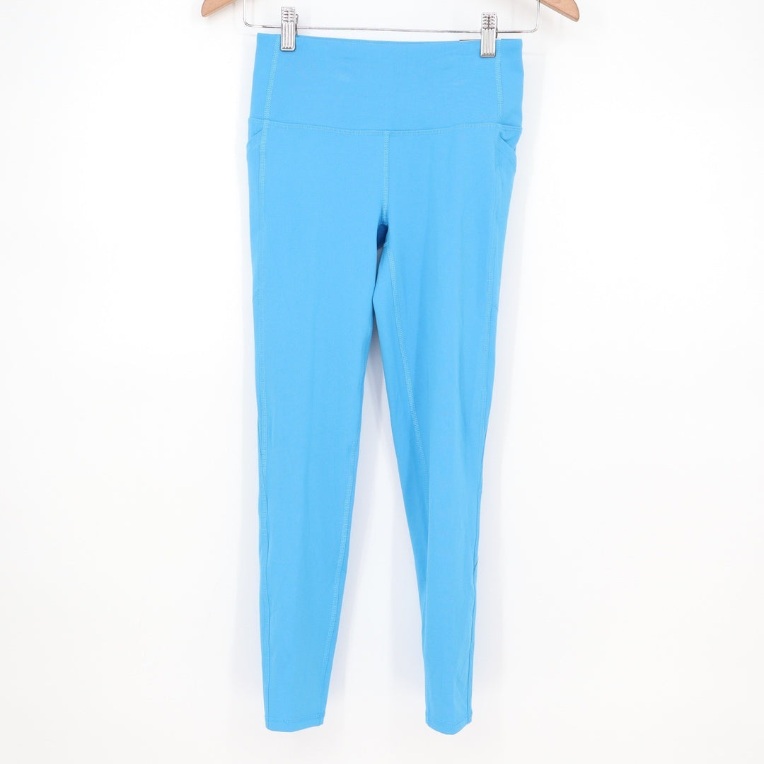 DSG Momentum 7/8 Legging Womens XS Aqua Blue High Rise Pockets NEW